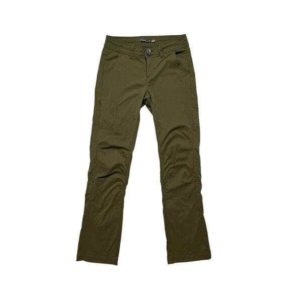 Prana Pants - PRANA Stretch Zion Halle Pant in Olive Green Size 2 Womens Roll Tab Low Rise